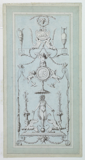 Drawing, Design for a Painted Panel
