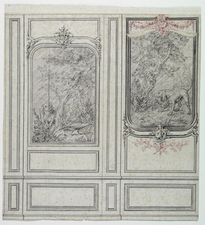 Drawing, Design for a Room