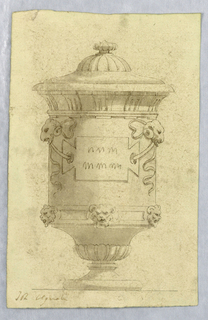 Drawing, Design for an Urn