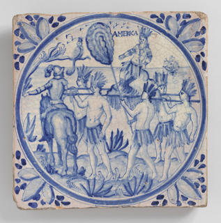 Allegories of the Four Continents Tiles