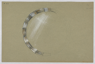Drawing, #23 Round mirror (unfinis