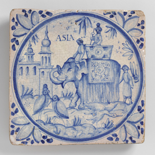 Allegories of the Four Continents Tiles