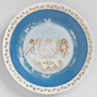 Plate with Monogram Plate