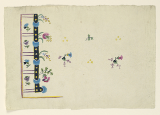 Drawing, Design for the Embroidery of a Man's Waistcoat