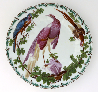 Plate with "Disheveled Birds" (One of Thirteen) Plate