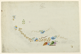 Drawing, Design for the Embroidery of a Man's Waistcoat