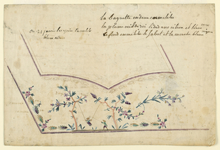 Drawing, Design for the Embroidery of a Man's Waistcoat
