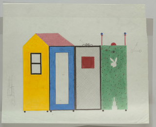 Drawing, Screen Design:  "Radio Active Guard House"