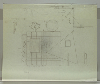 Drawing, Scale Drawing for Screen Design:  "Early Warning System," Front Side