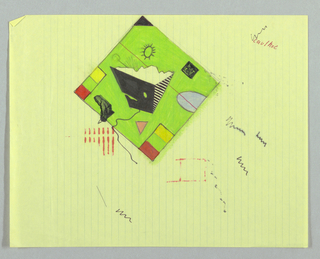 Drawing, Design for Wall Assemblage