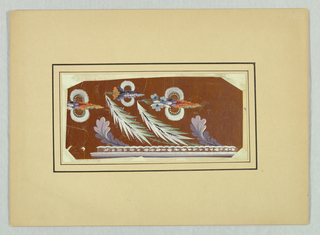 Drawing, Design for Textile Border with Triangular Flowers