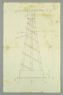 Drawing, Design for "Voodoo for Peace" Screen, Reverse Side