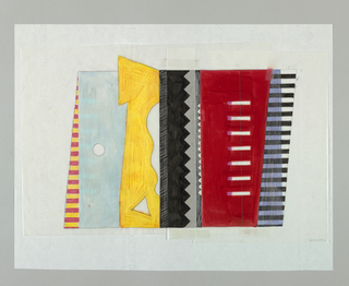 Drawing, Screen Design:  "Bagatelle," Front Side