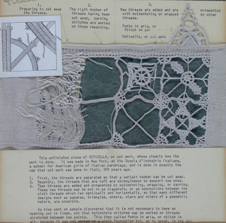 Band, Cooper Union Museum Lace Study Card