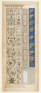 Print, Wall Decoration, Plate IX from Le loggie di Rafaele nel Vaticano (Raphael's Loggia in the Vatican)