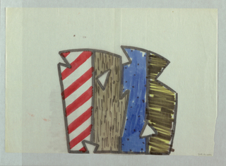 Drawing, Design for Screen:  Radiation