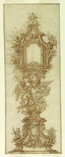 Drawing, Elevation of a Monstrance