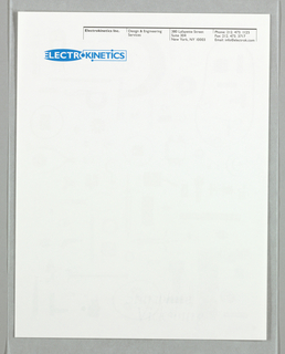 Letterhead, Electrokinetics