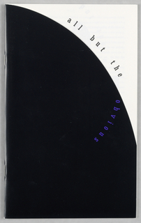 Print/ephemera, Program Brochure for "All