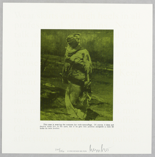 Print/ephemera, "Learning the Art of Camo