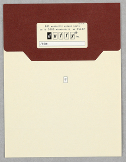 Sticker, Duffy Inc., ID