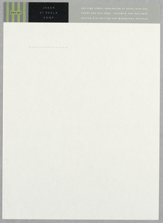 Letterhead, Jager Di Paola Kemp