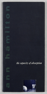 Print/ephemera, Brochure for "Ann Hamilto