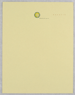 Letterhead, Benefit Color Co.
