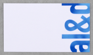 Business Card, Business Card for Faculty of Architecture Landscape and Design, University of Toronto