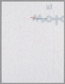 Letterhead, MOTO Development Group