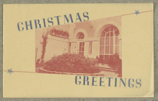 Greeting Card, Christmas Greetings / Constance Paul