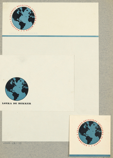 Letterhead, Palabras y Cuadros Recojidos Cruzando El Mundo [Word and Picture Throughout the World], Lonka de Bekker