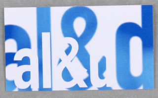 Business Card, Business Card for Faculty of Architecture Landscape and Design, University of Toronto