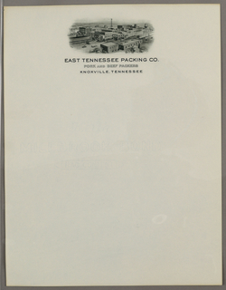 Letterhead, East Tennessee Packing Co
