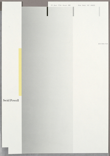 Letterhead, Swid Powell