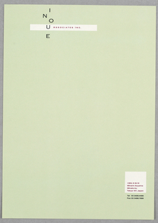 Letterhead, Inoue Associates, Inc.
