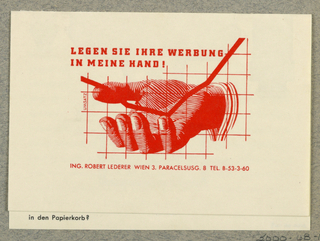 Business Card, Legen Sie Ihre Werbung im Meine Hand, Ing. Robert Lederer, Wien