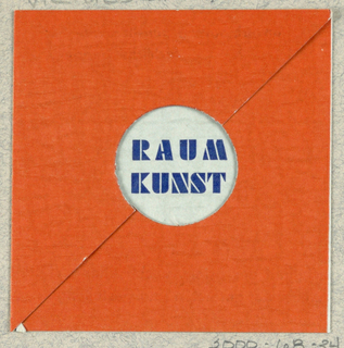 Business Card, Raum Kunst [Interior Decoration]/ Architek Fritz Sternschein