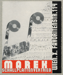 Brochure, Grammophone Marek / Schallplattenvertrieb, Wien