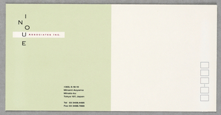 Envelope, Inoue Associates, Inc.