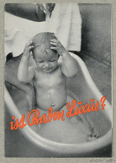 Brochure, Ist Baden Luxus? [Is Bathing Extravagant?]