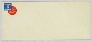 Envelope, Designs/of/To=/Morrow