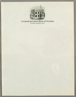 Letterhead, Citizens National Bank of