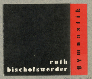 Business Card, Ruth Bischofswerder - Gymnastik