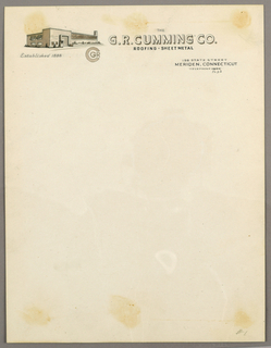Drawing, Design for Letterhead: G.