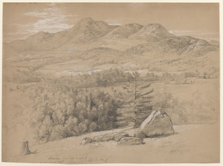 Drawing, View of Mount Chocorua, from Hill to Right of Albany Road