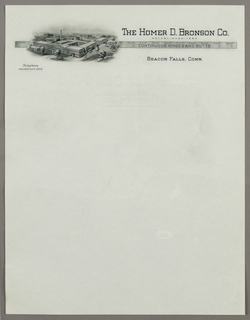 Letterhead, The Homer D. Bronson Co.