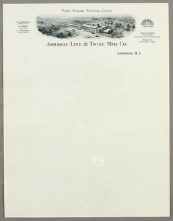 Letterhead, Ashaway Line and Twine NF
