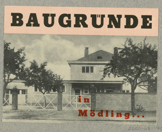 Brochure, Baugrunde in Mödling, Ing. Kurt Klein