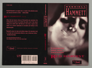 Book Cover, Vintage Crime: Hammett: Red Harvest
